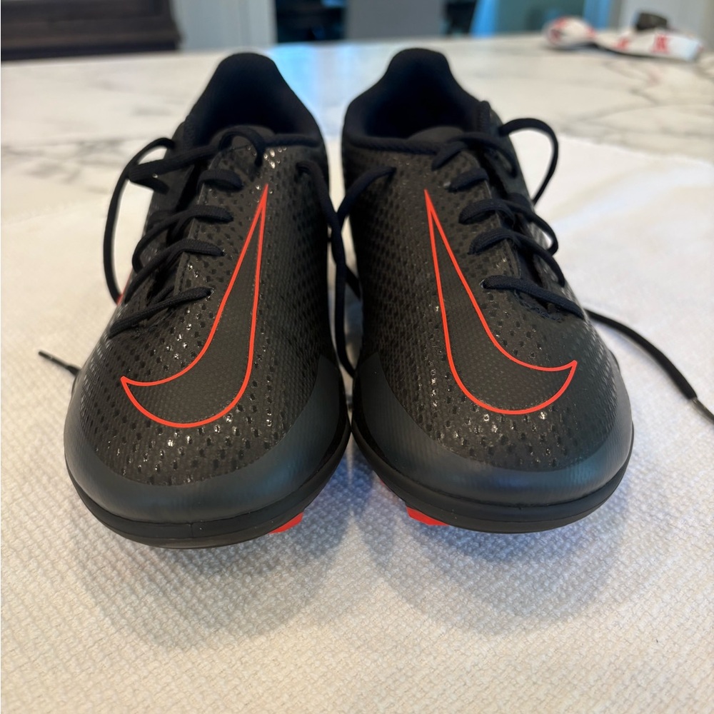 kids' nike jr phantom gt club mg soccer cleats red black - Picture 4 of 8